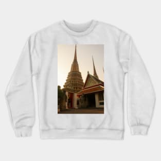 Fourth entrance view to Phra Chedi Rai at Wat Pho Crewneck Sweatshirt